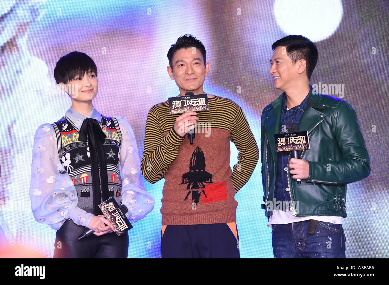 Mickychu (From left) Chinese actress Li Yuchun, Hong Kong actors Andy Lau and ...