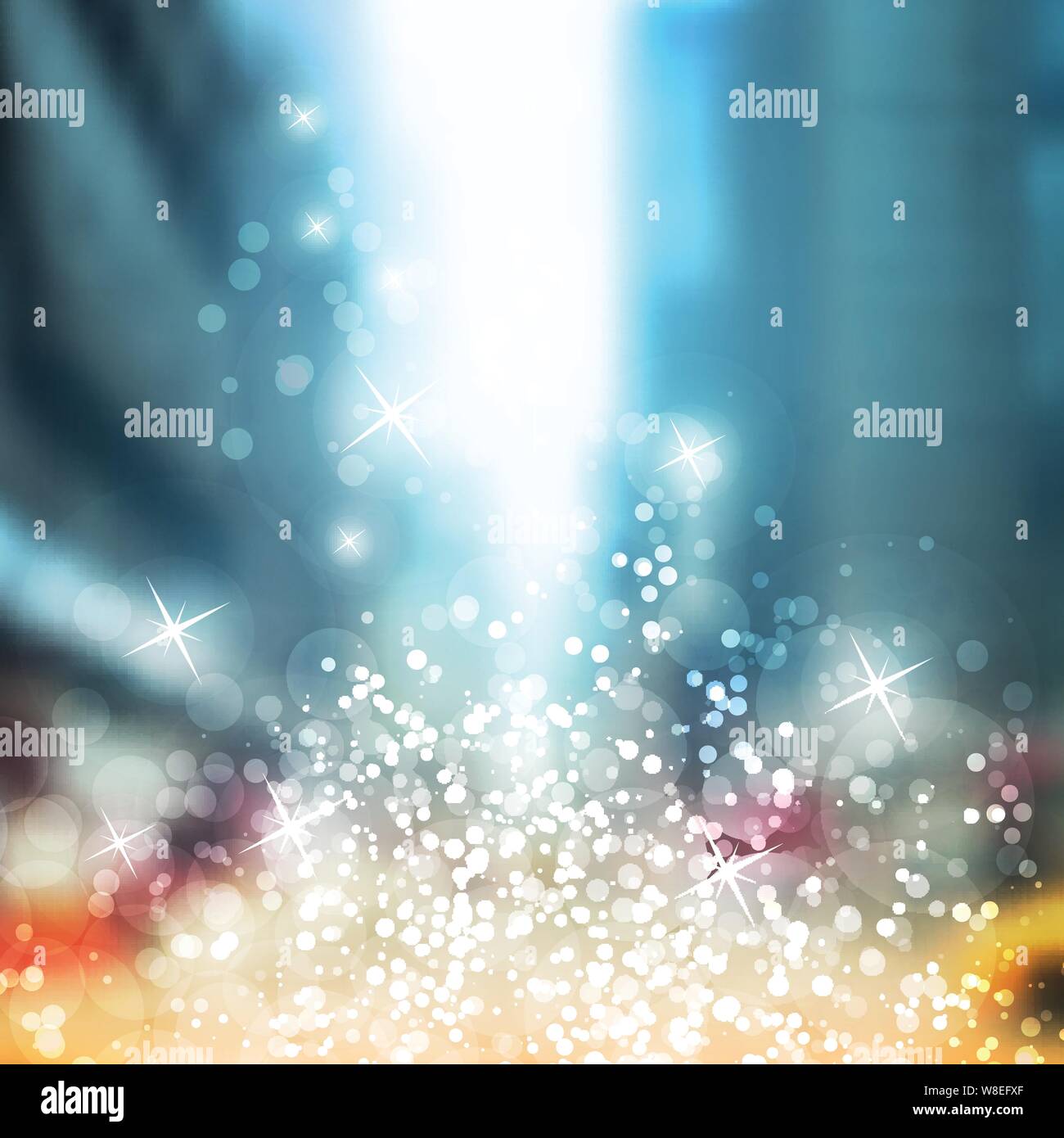 Styled Background Bokeh effect in street Stock Vector Images - Alamy