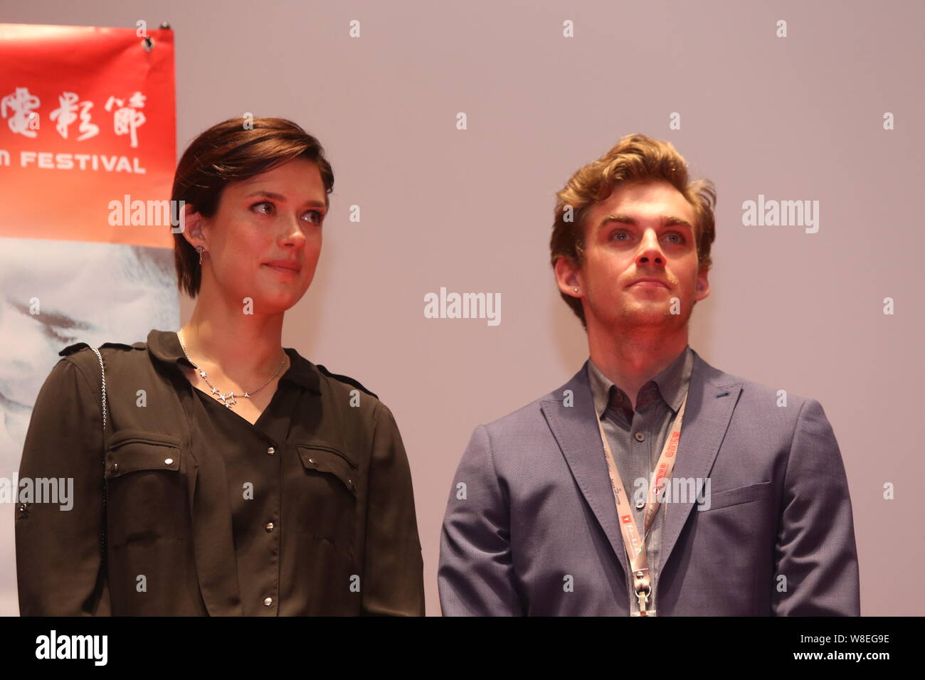  FINLAND OUT Finnish Actress Krista Kosonen Left And Actor Lauri 