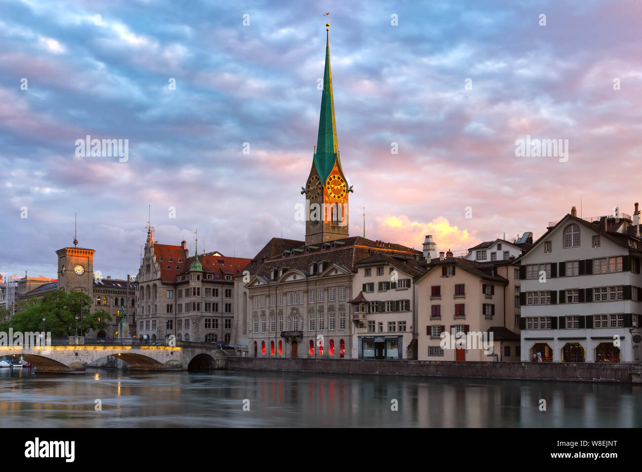 Zurich, largest city in Switzerland Stock Photo Alamy