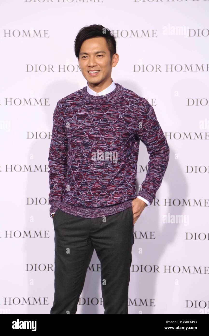 Hong Kong Actor Wallace Chung Poses During The Dior Homme Fall Winter Hong Kong Actor Wallace Chung Poses During The Dior Homme Fall Winter
