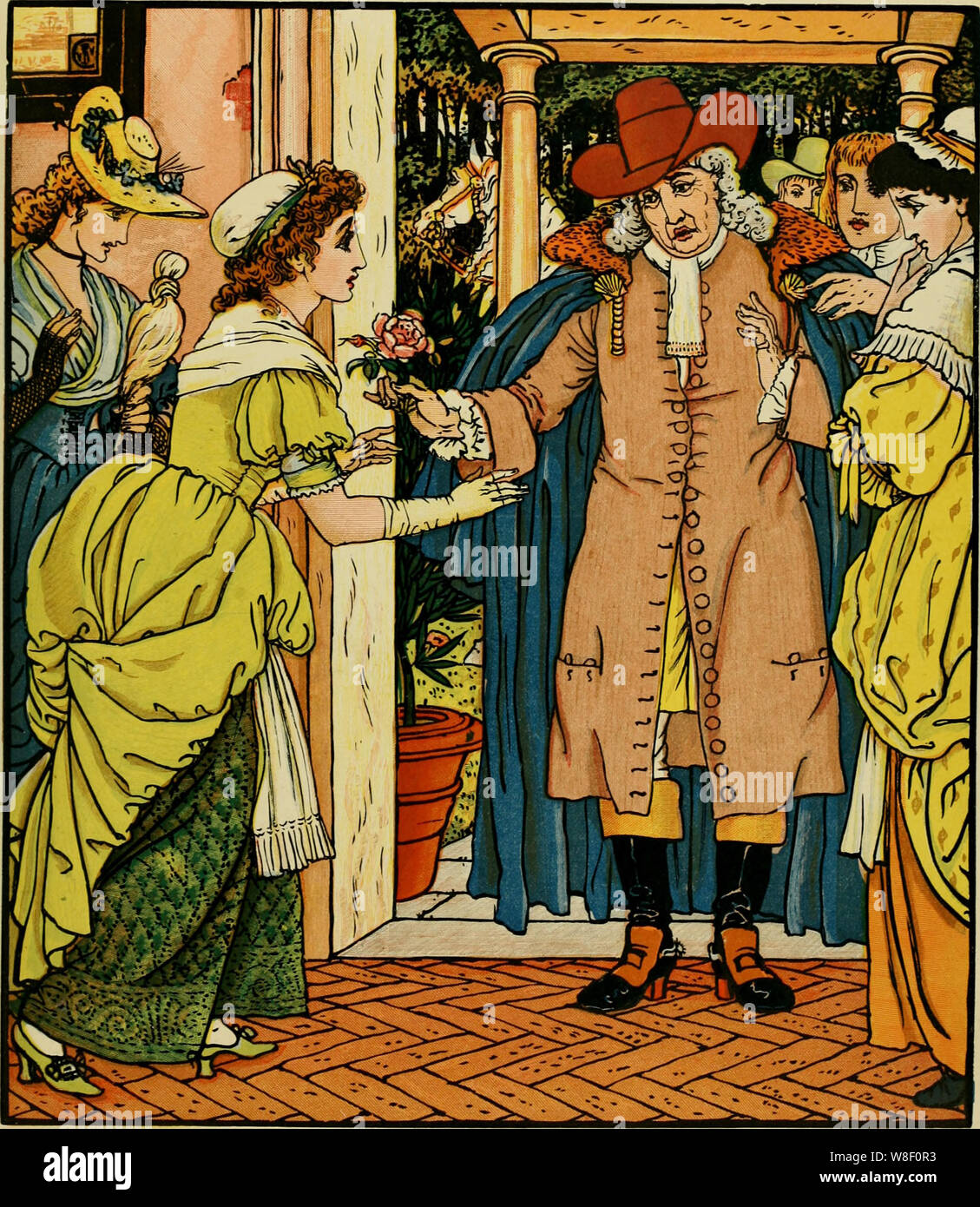 belles father arrives home art from beauty and the beast Stock Photo Alamy