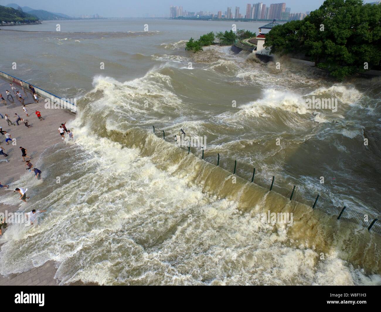 Приливная волна славы. Цяньтан приливная волна. Река Цяньтан. Приливная волна в Китае. Qiantang River.