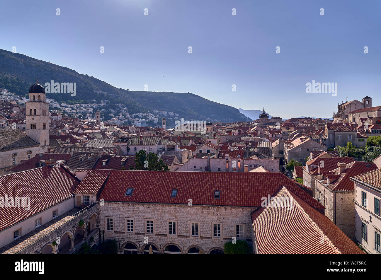 Panorama Dubrovnik Old Town roofs . Europe, Croatia Stock Photo Alamy
