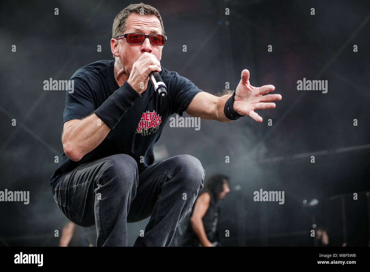 Metal Church perform live on stage at Bloodstock Open Air Festival, UK, 9th Aug, 2019. Stock Photo