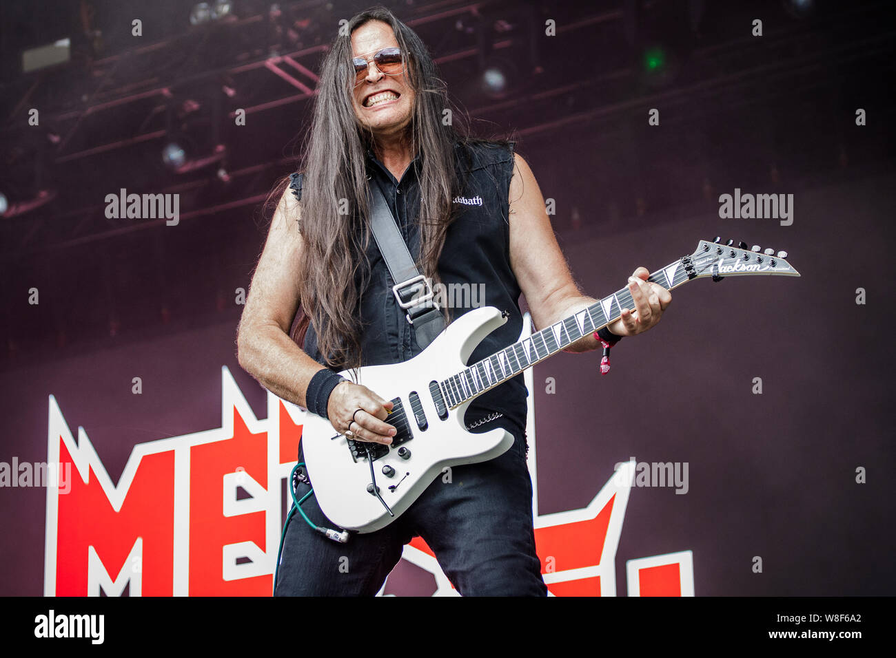 Metal Church perform live on stage at Bloodstock Open Air Festival, UK, 9th Aug, 2019. Stock Photo