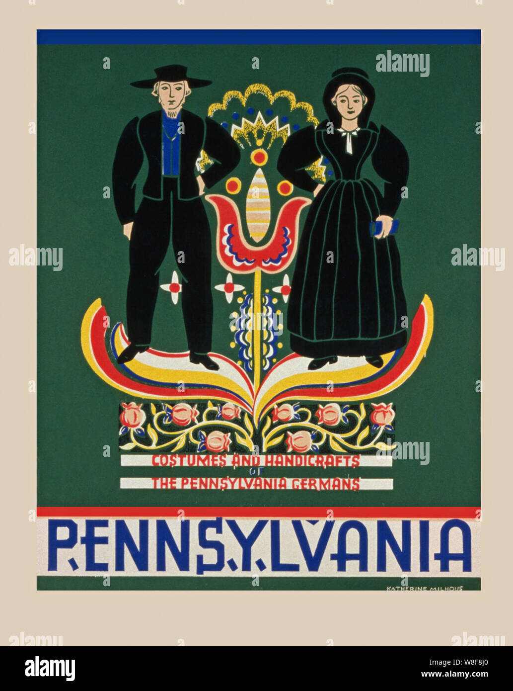 Photo State Poster pennsylvania state poster Stock Photo - Alamy