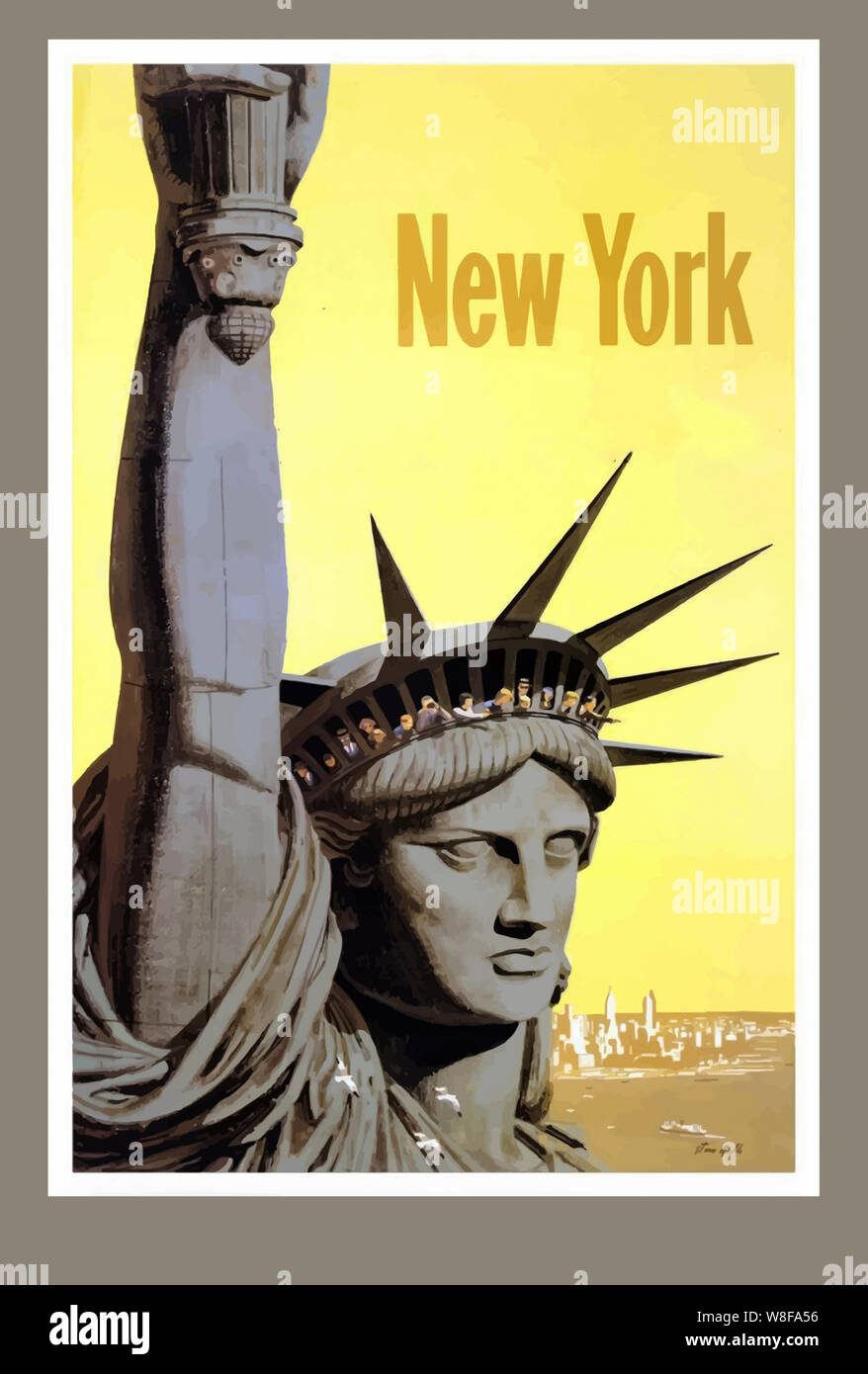 New York Art Deco Poster High Resolution Stock Photography and Images