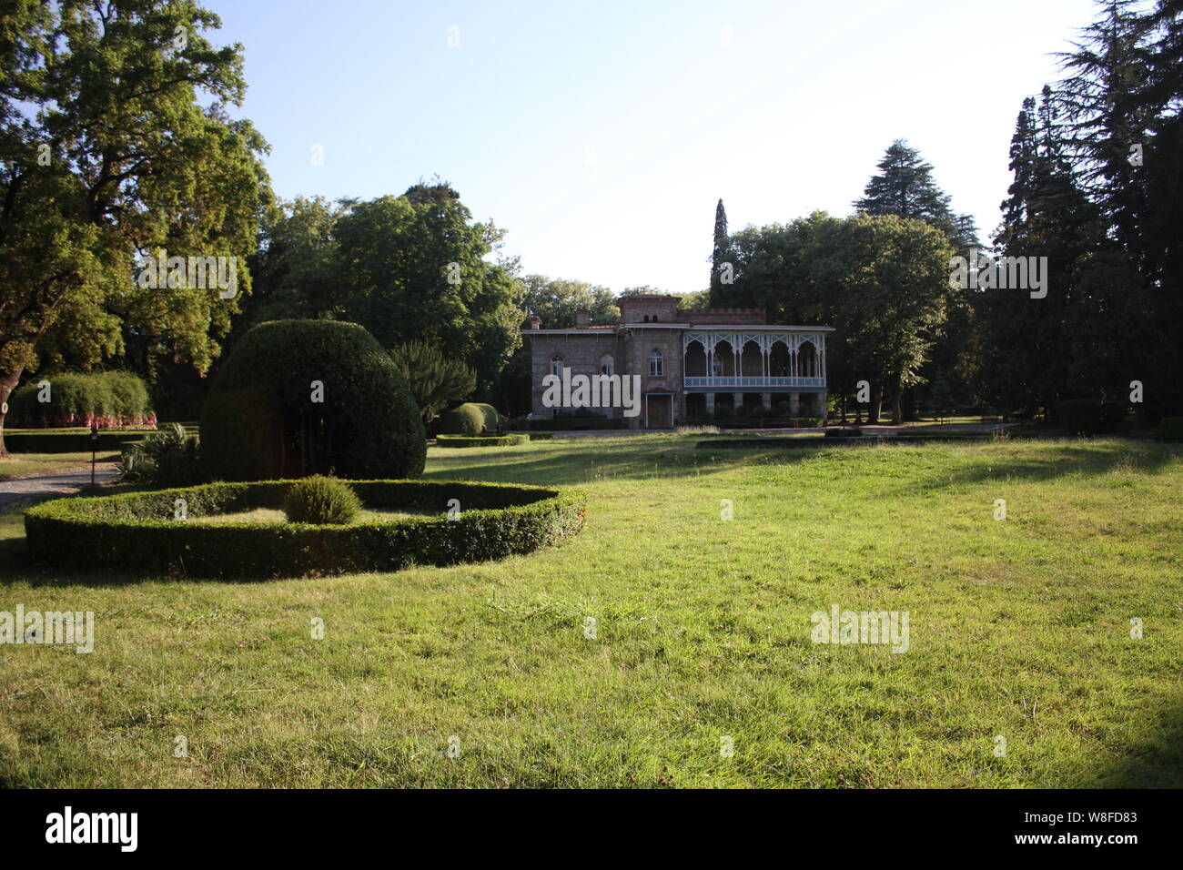 Tsinandali Palace, on the Tsinandali Estate in George, wine region of Kakheti Stock Photo