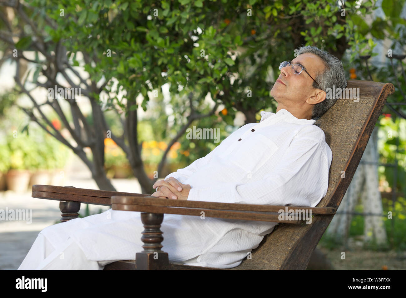 Old man napping hi-res stock photography and images - Alamy