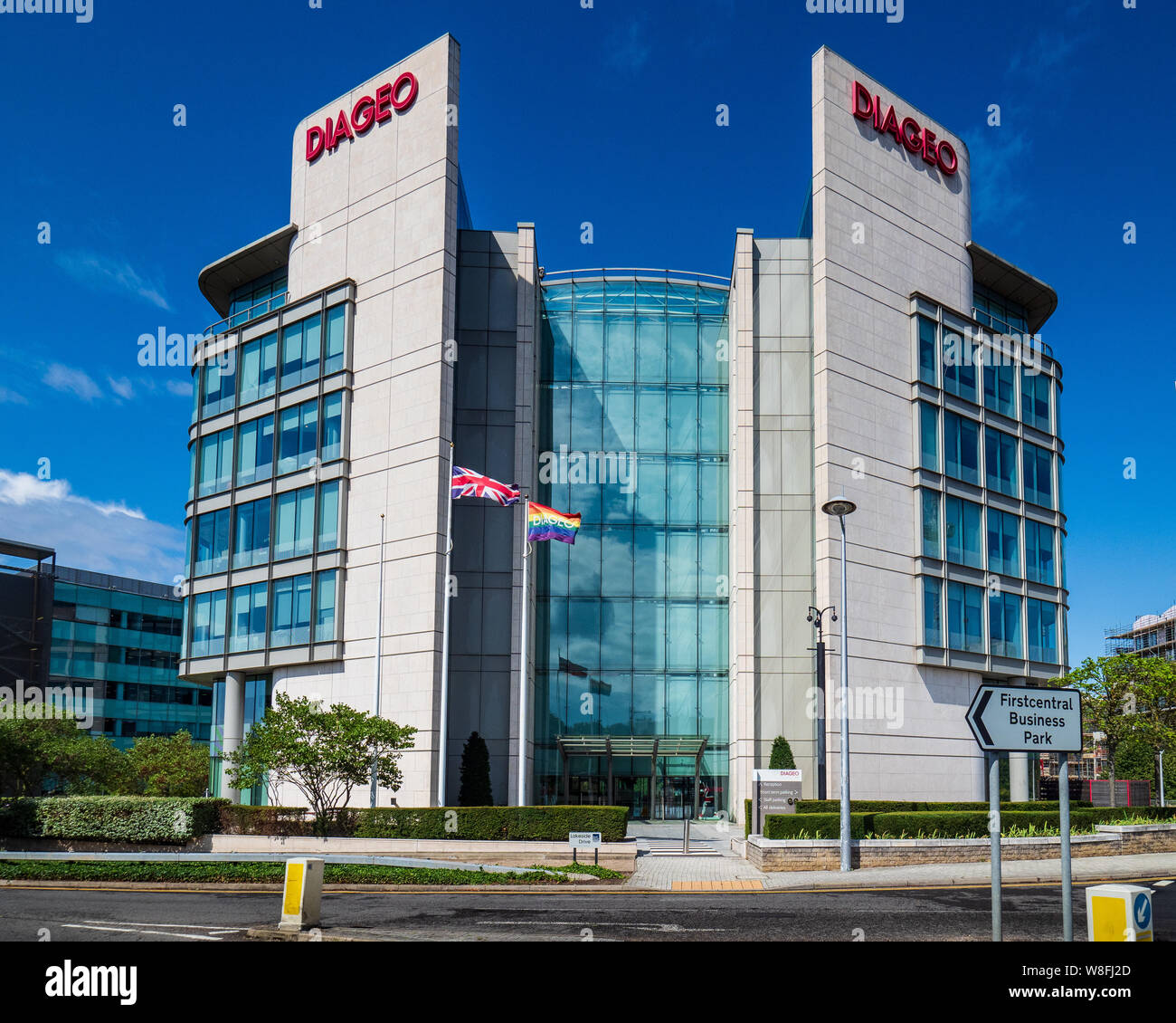 Diageo Plc HQ London Diageo Head Office / Diageo Headquarters - Diageo HQ building in Park Royal London UK Stock Photo