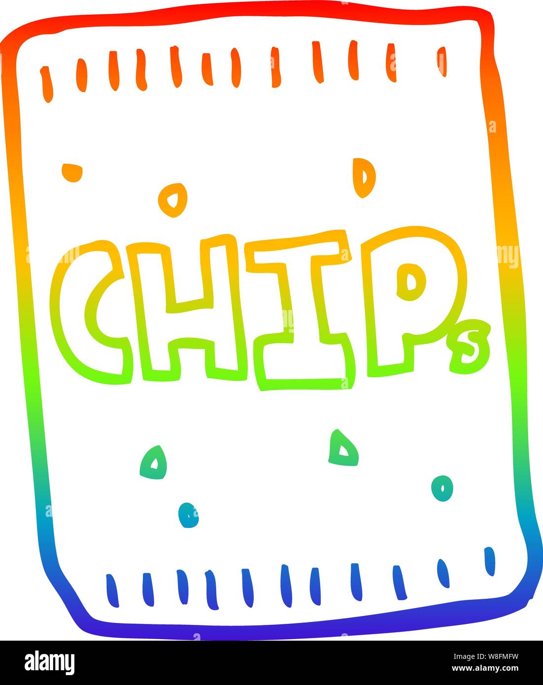rainbow gradient line drawing of a cartoon packet of chips Stock Vector  Image & Art - Alamy rainbow gradient line drawing of a cartoon packet of chips Stock Vector  Image & Art - Alamy