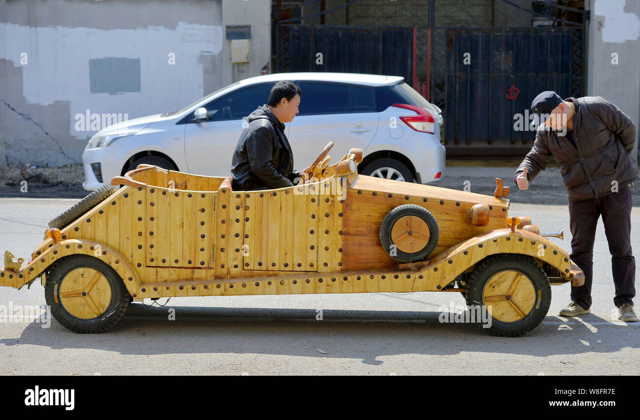homemade wooden car