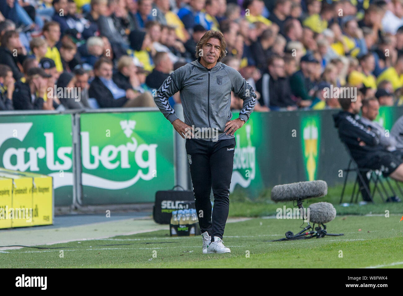 Brondby, Denmark. 08th Aug, 2019. Braga manager Ricardo Sa Pinto seen  during the UEFA Europa League qualification match between Brondby IF and  Braga at Brondby Stadion, (Photo crediti Credit: Gonzales Photo/Alamy Live