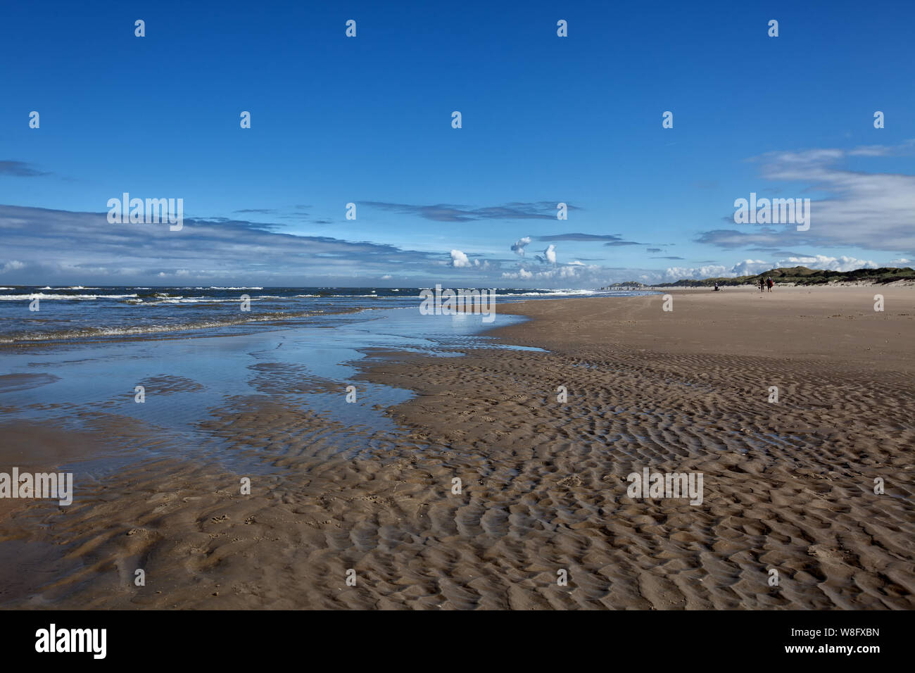 Dunes of Borkum, Germany, Europe, Isle, Borkum, a way to the sea Stock Photo