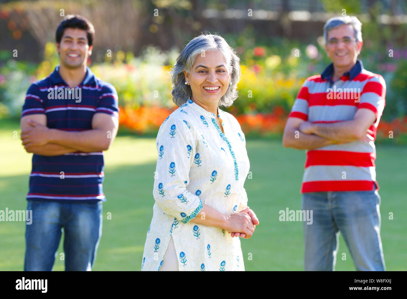 Older indian woman smiling hi-res stock photography and images - Alamy