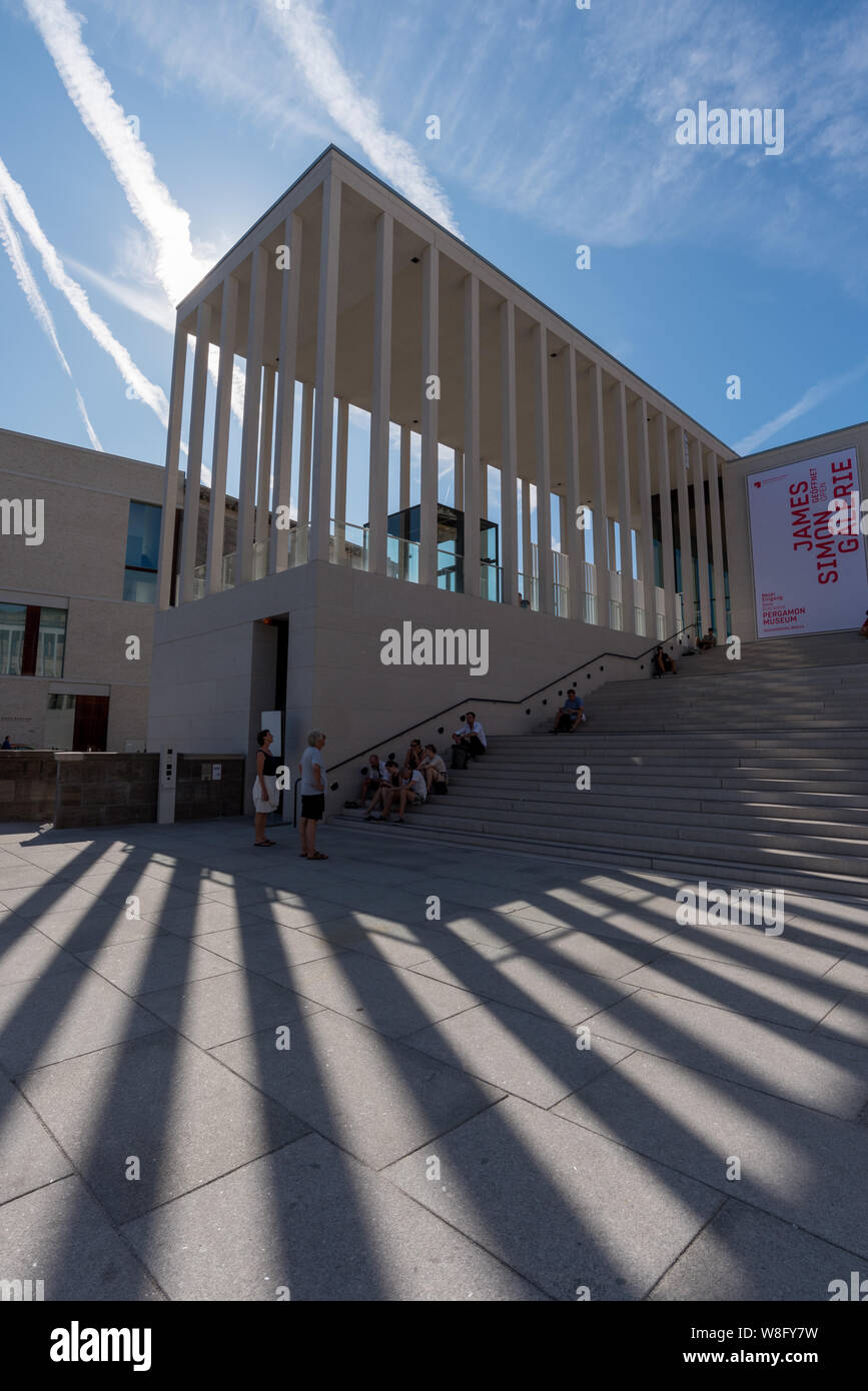 The James Simon Gallery on Museumsinsel in Berlin Stock Photo