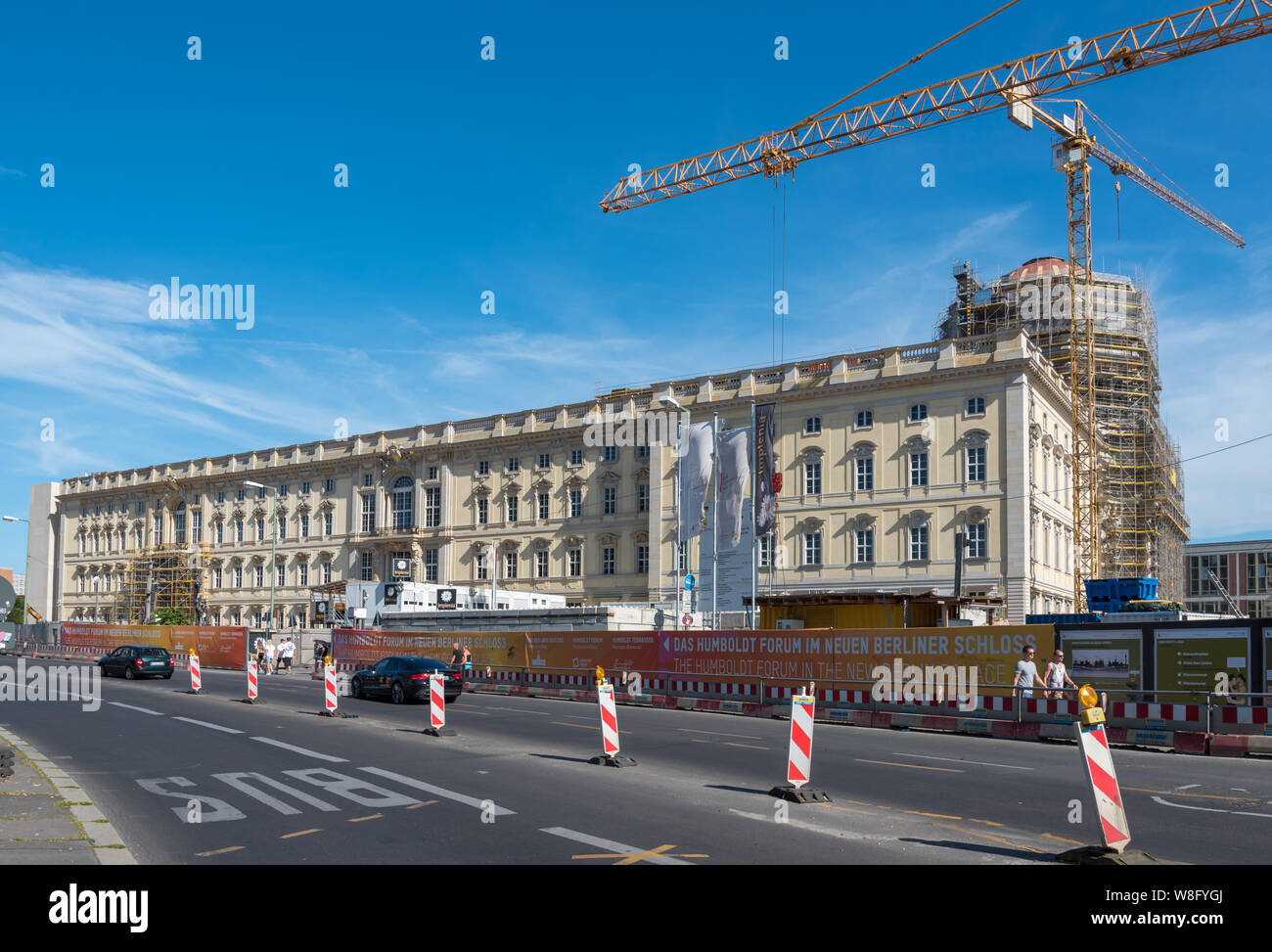 Berlin Palace under reconstruction, Berlin Stock Photo