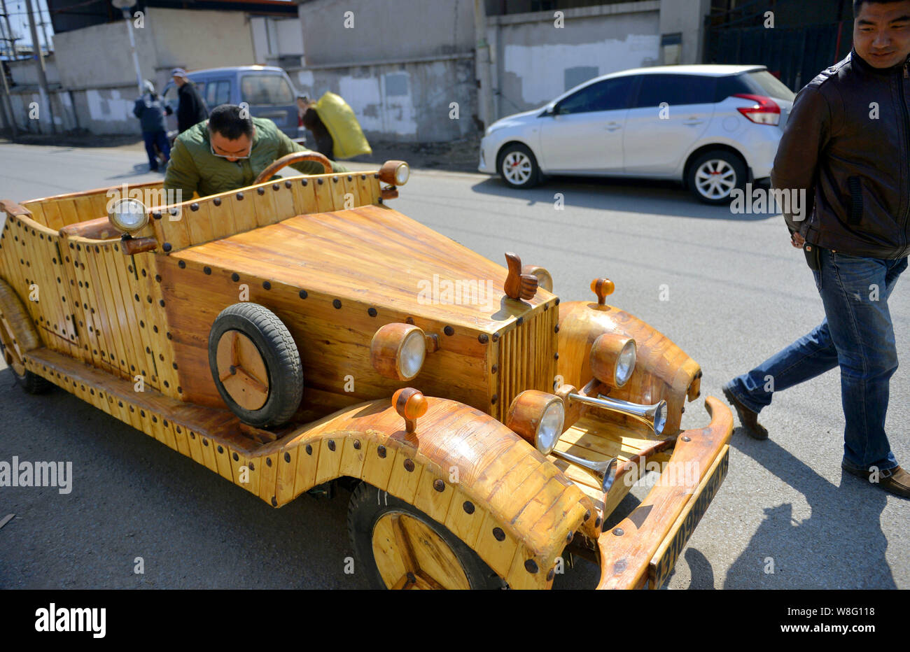 homemade wooden car