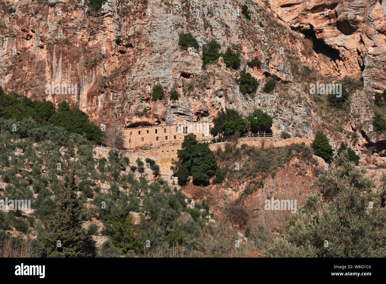The monastery in Kadisha Valley, Lebanon Stock Photo Alamy