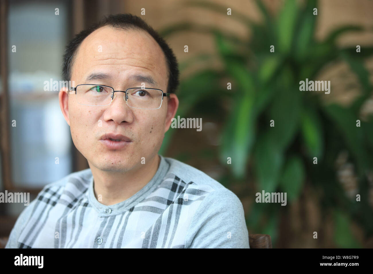 –FILE–Guo Guangchang, Chairman of Fosun Group, speaks during an