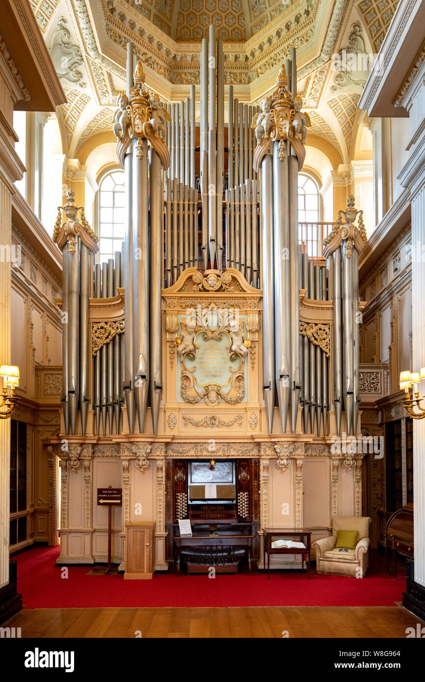 Willis Organ, Blenheim Palace Stock Photo
