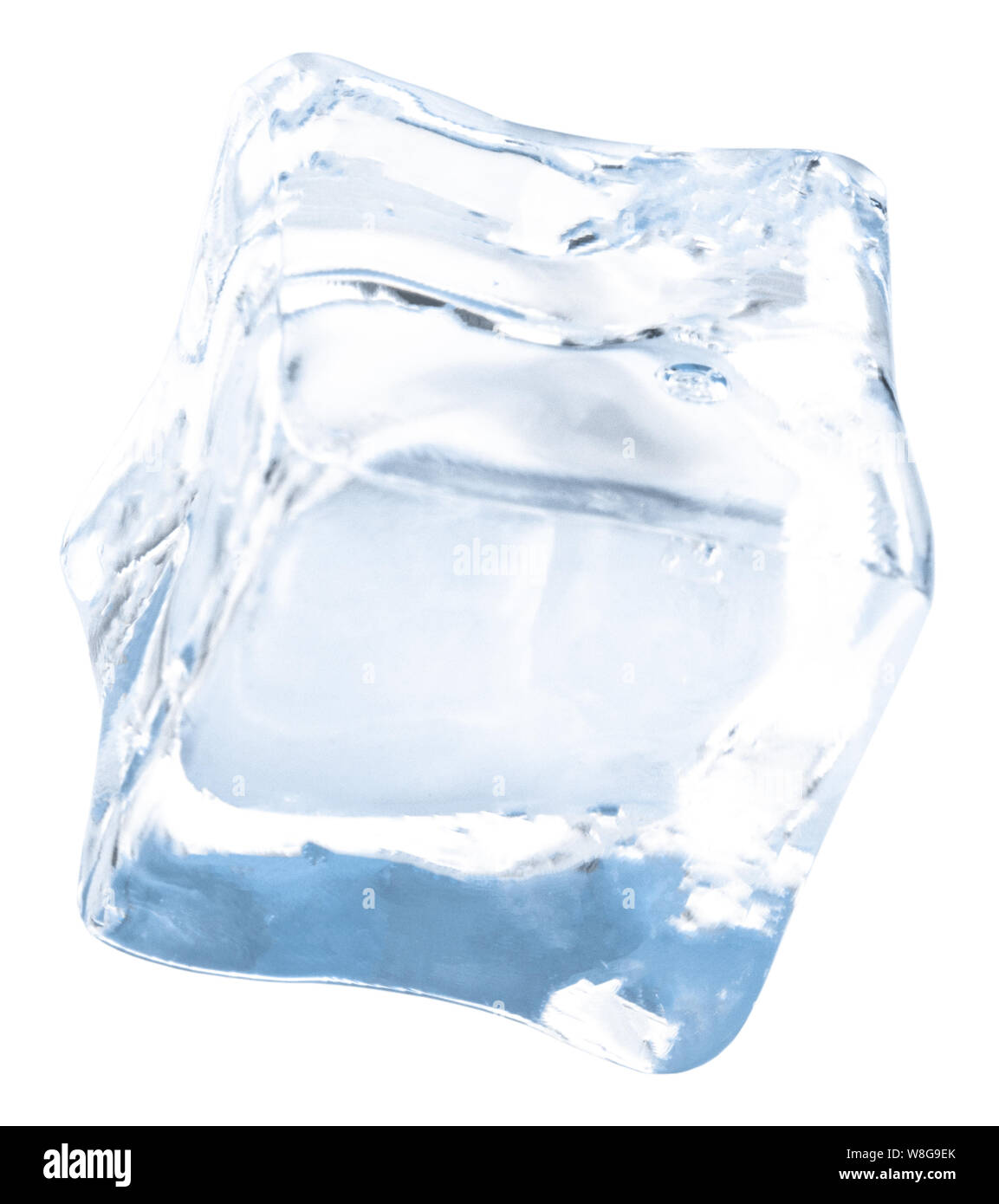 ice cubes isolated on white background. Clipping pats Stock Photo - Alamy