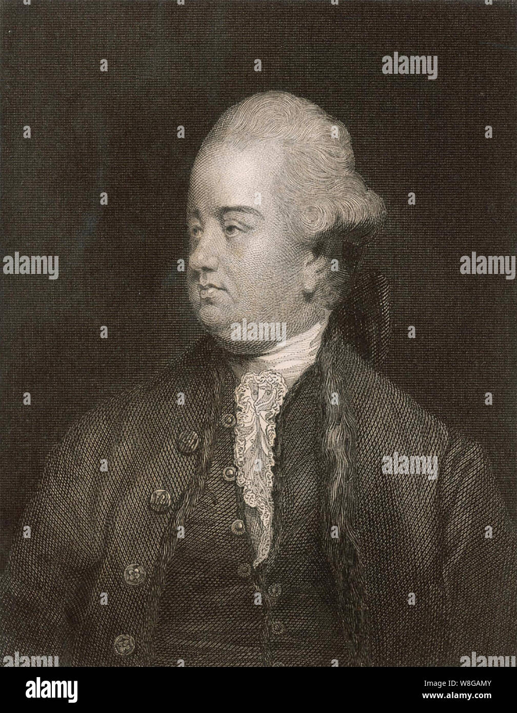EDWARD GIBBON (1737-1794) English historian and politician Stock Photo ...