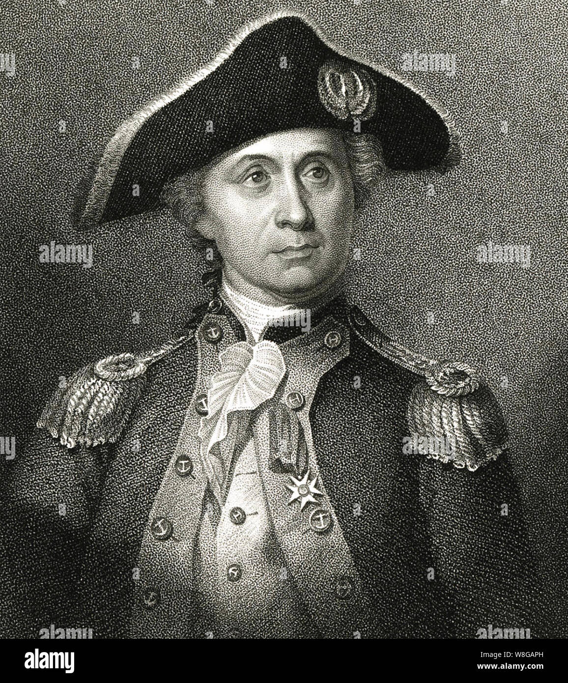 JOHN PAUL JONES (1747-1792) American naval commander during the Revolutionary War Stock Photo