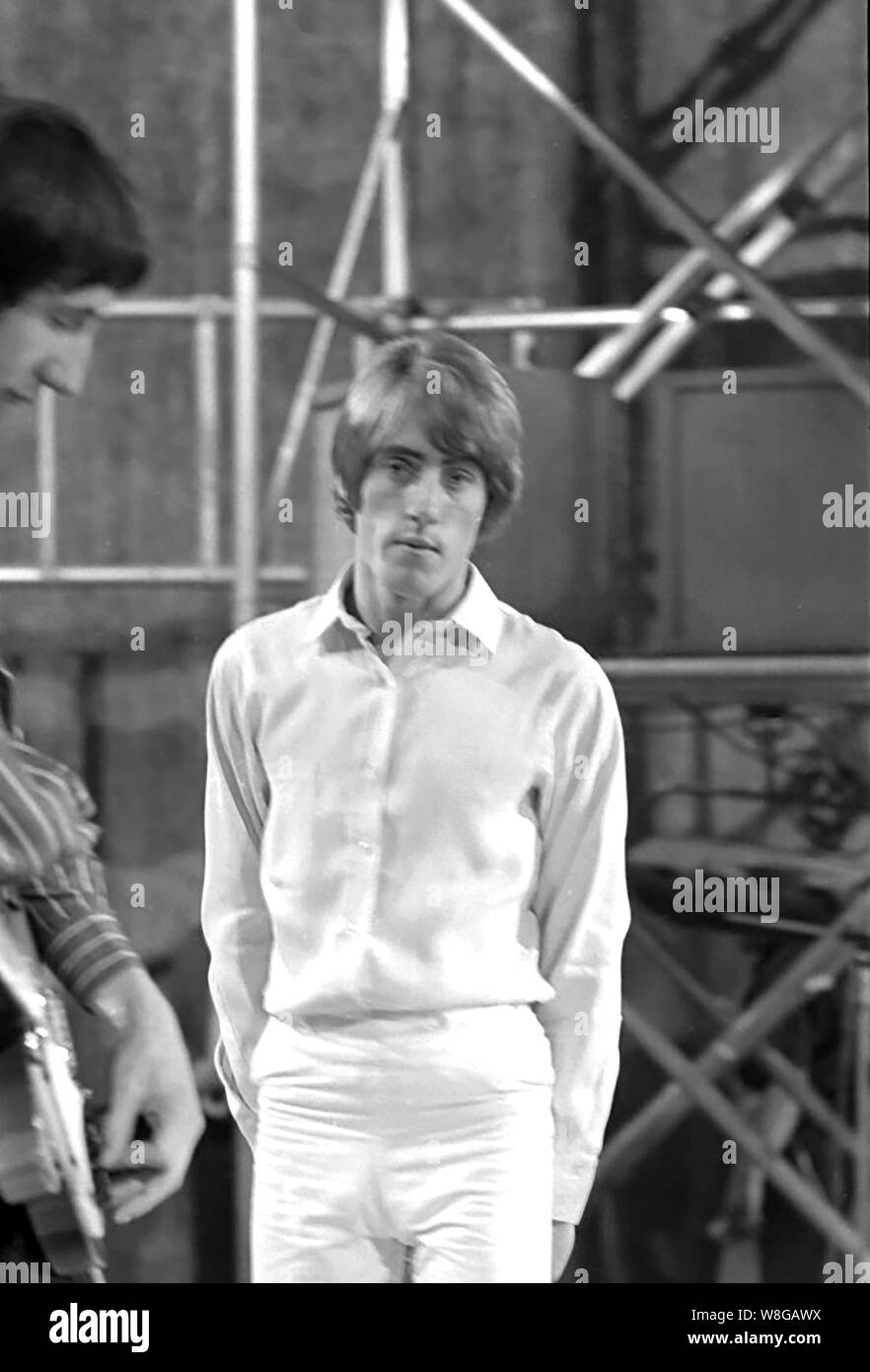 THE WHO with Roger Daltrey on Ready, Steady, Go ! in October 1966. Photo: Tony Gale Stock Photo