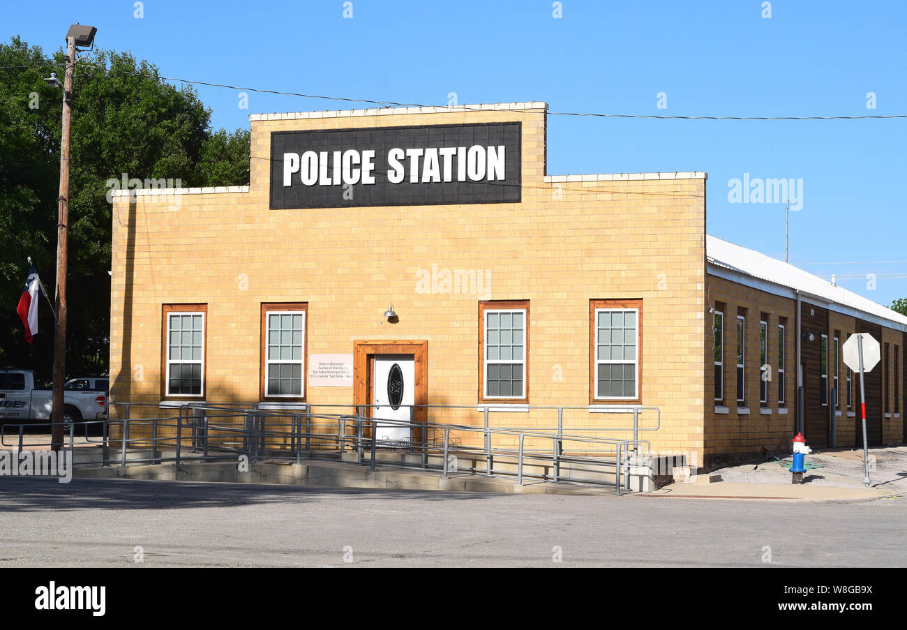 Police Station in downtown San Saba Texas May 2019 Stock Photo Alamy