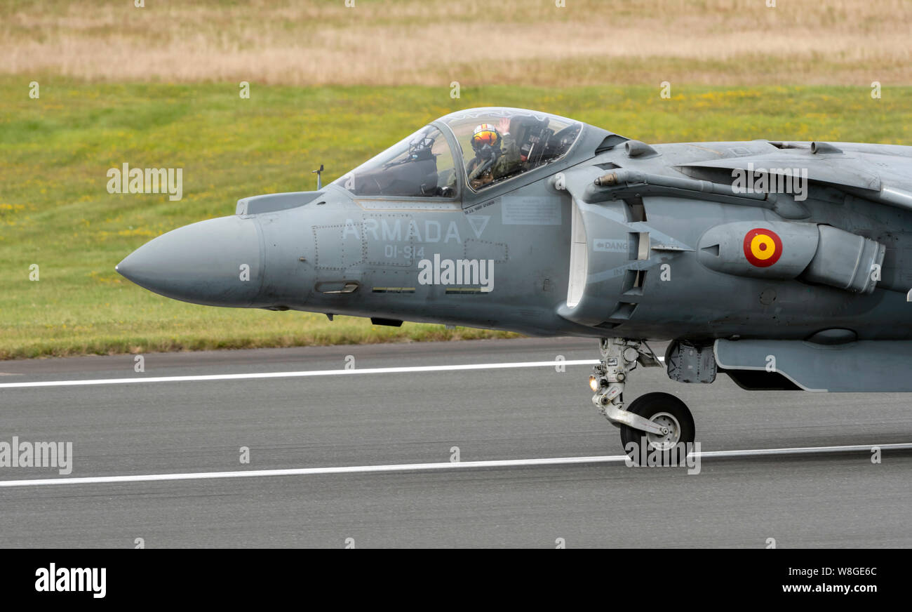 Spanish EAV-8B Harrier IIs at the Royal International Air Tattoo 2019 Stock Photo