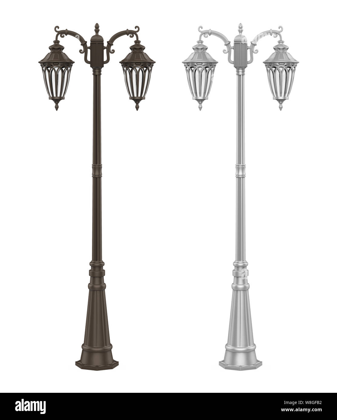 Street Lamp Post Isolated Stock Photo Alamy