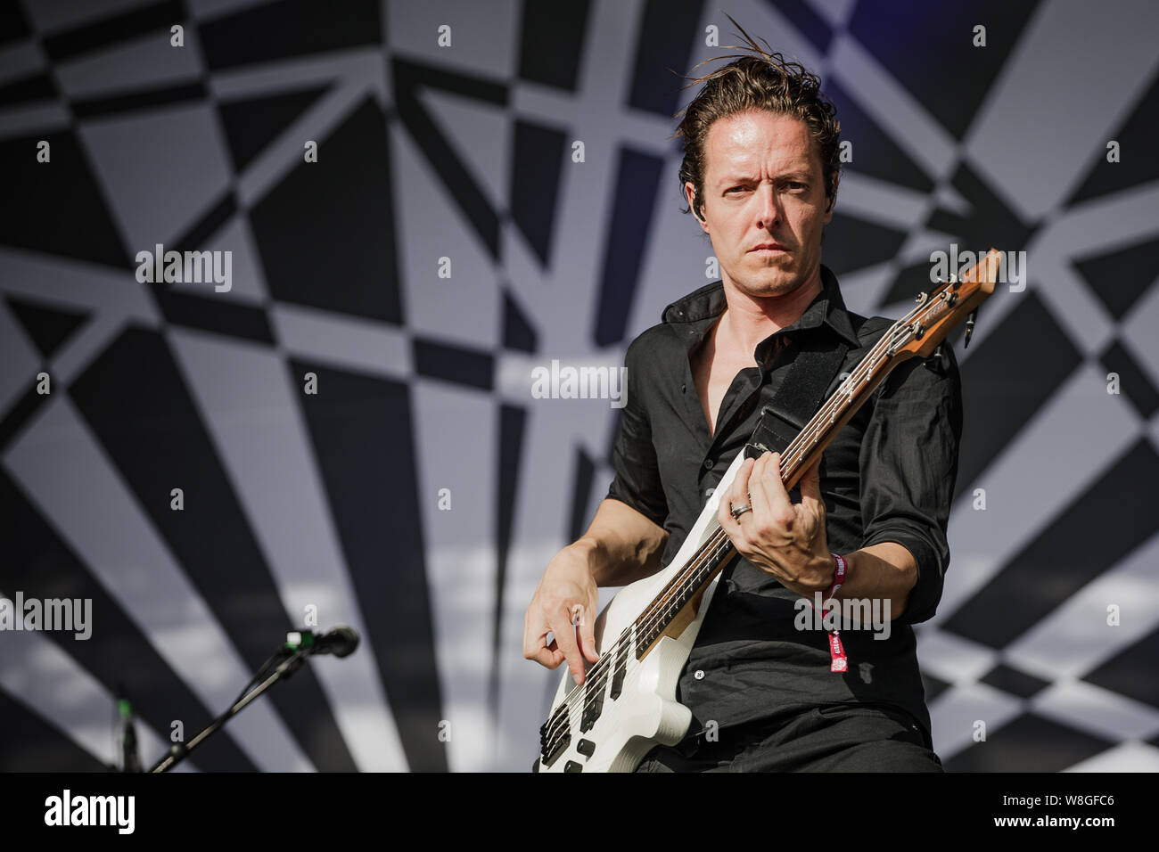 Tesseract perform live on stage at Bloodstock Open Air Festival, UK, 9th Aug, 2019. Stock Photo