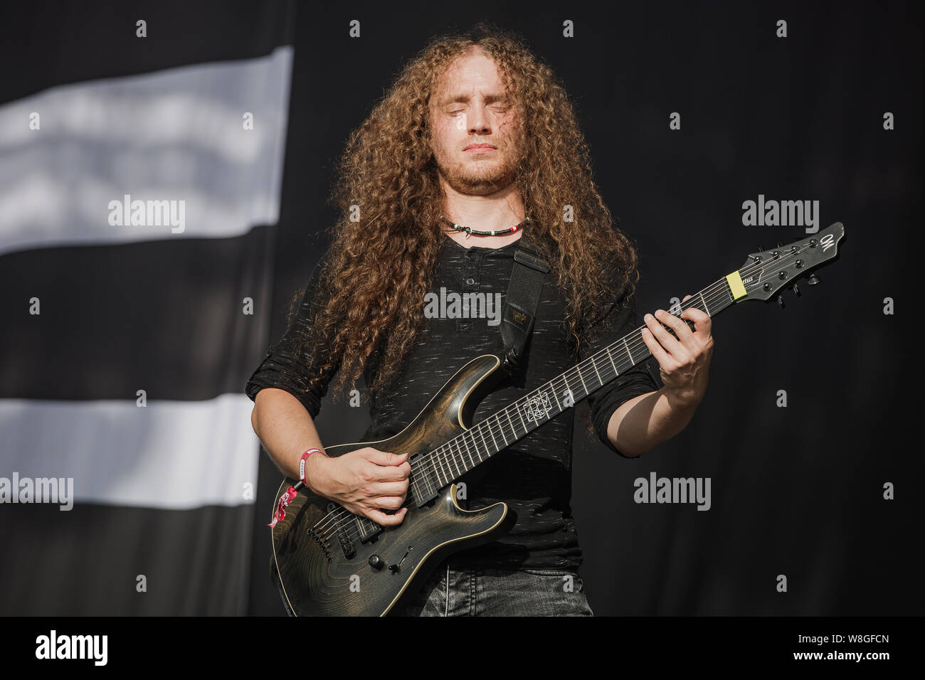 Tesseract perform live on stage at Bloodstock Open Air Festival, UK, 9th Aug, 2019. Stock Photo