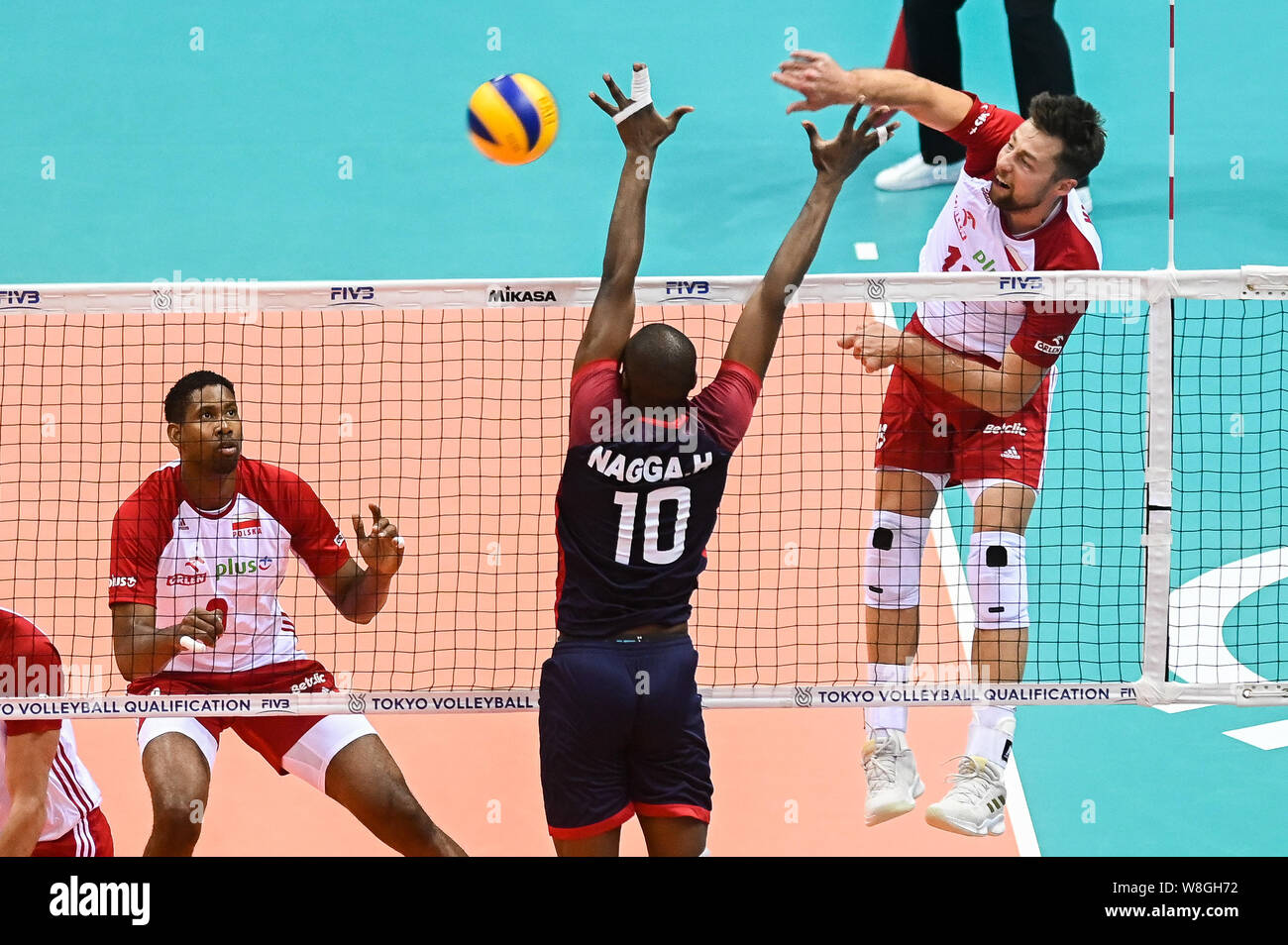 Michal Kubiak From Poland Seen In Action During Men S Olympics Qualifiers Tournament Pool D Match Between Poland And Tunisia Poland Beat Tunisia 3 0 Stock Photo Alamy