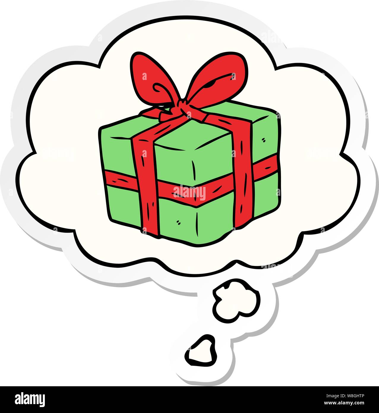 Wrapped Cartoon Kawaii wrapped gift box hi-res stock photography and images - Alamy