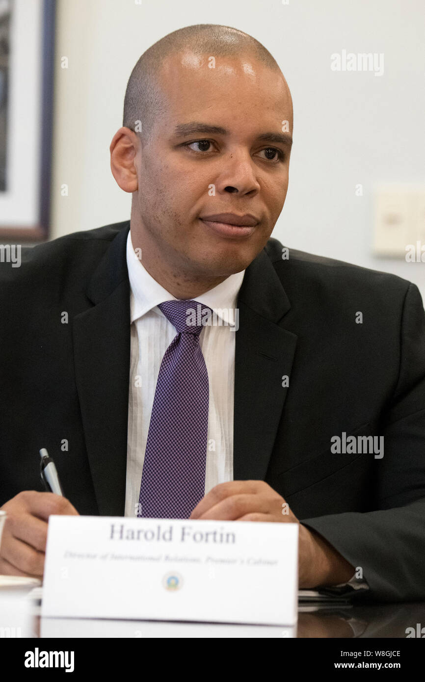 Cabinet Director of International Relations Harold Fortin at USDA meeting Stock Photo