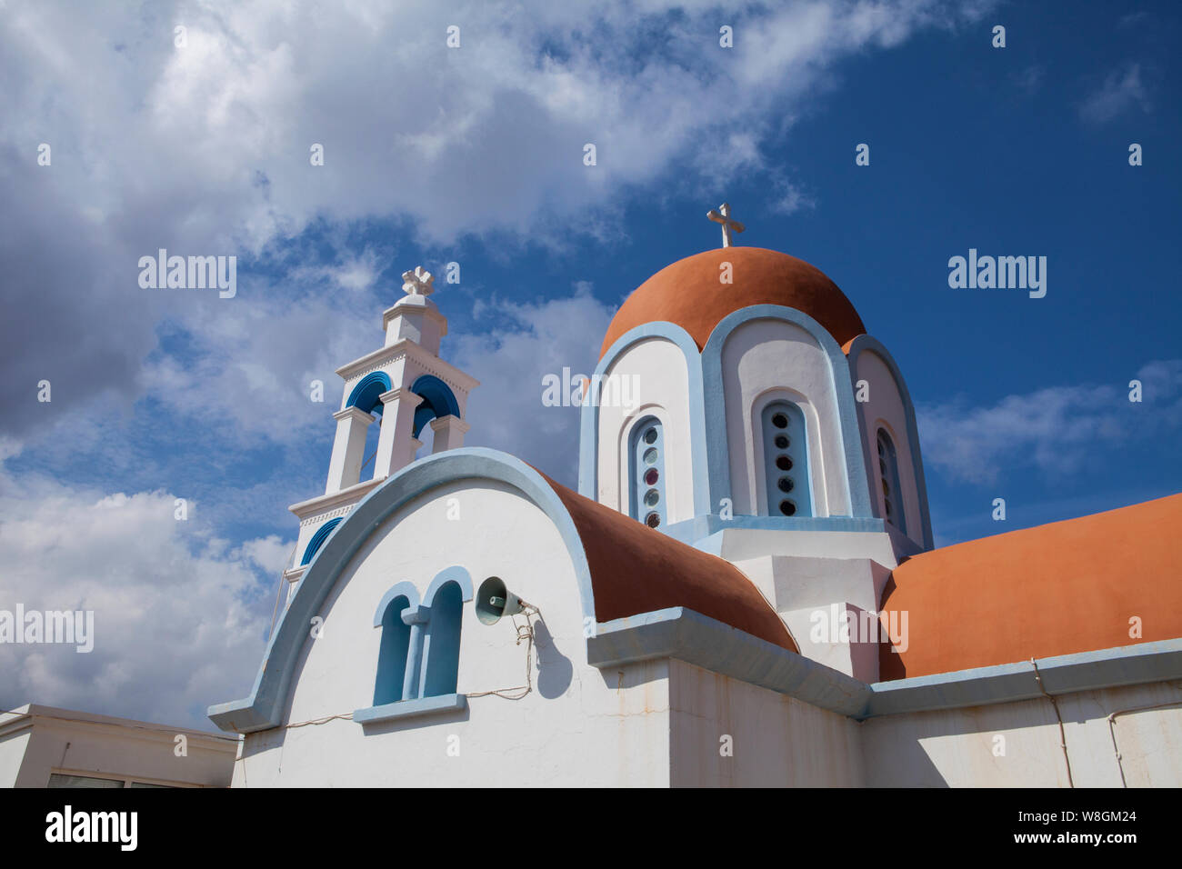 Image of Orthodox church in Crete, Greece Stock Photo