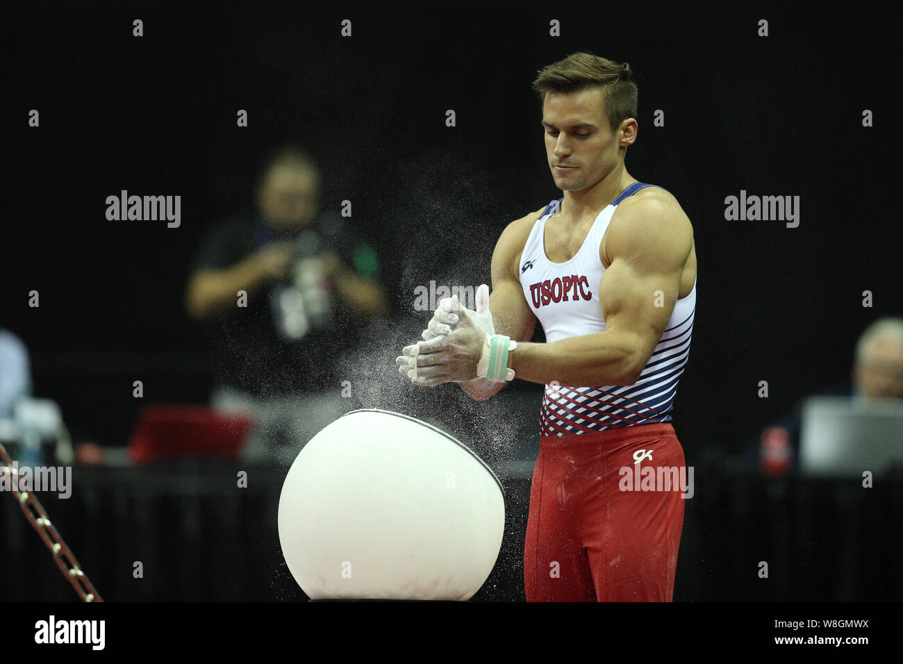 August 8, 2019: Gymnast Sam Mikulak of the U.S.O.P.T.C. competes during