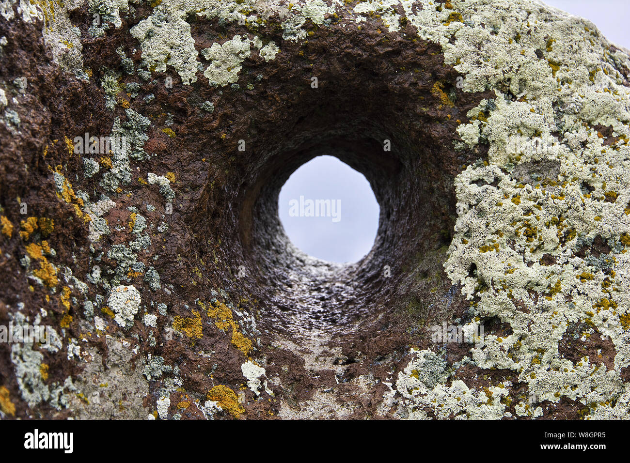 Zorats Karer, Karahunj - Ancient ruins in Armenia Stock Photo