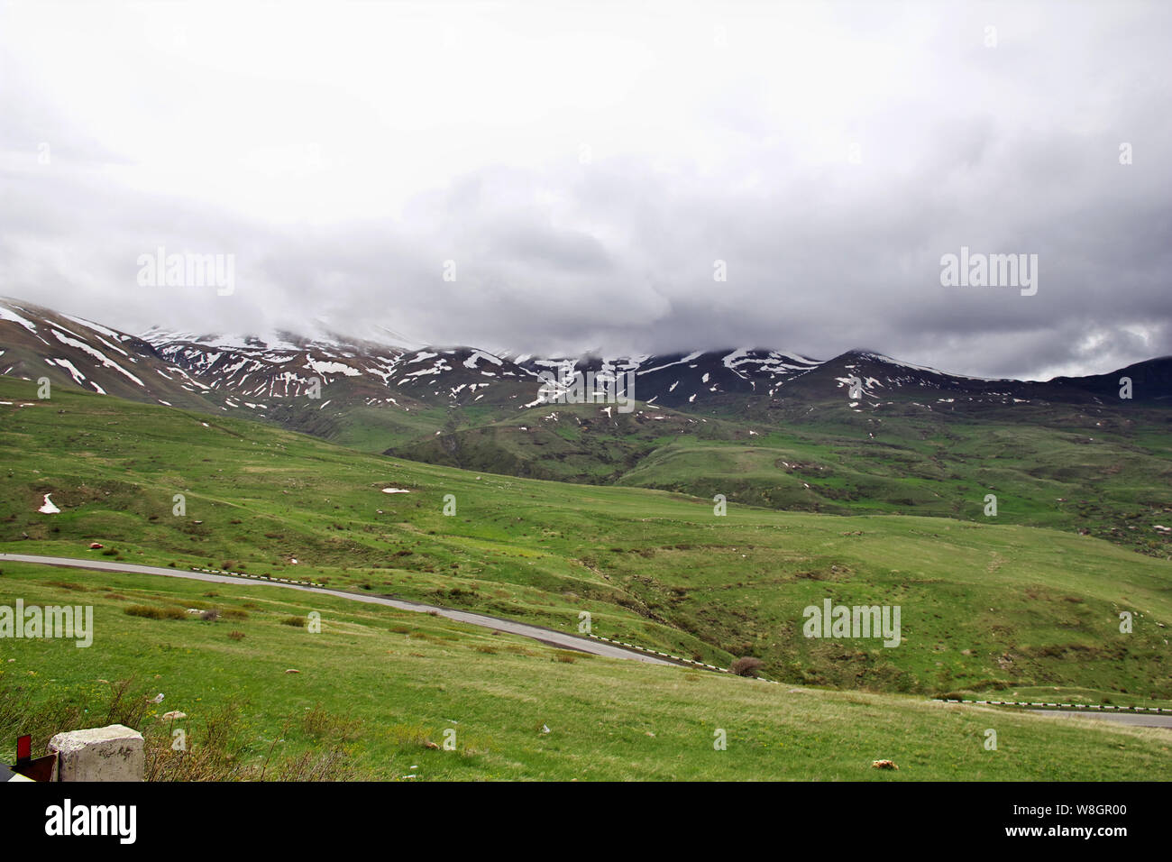 Zorats Karer, Karahunj - Ancient ruins in Armenia Stock Photo