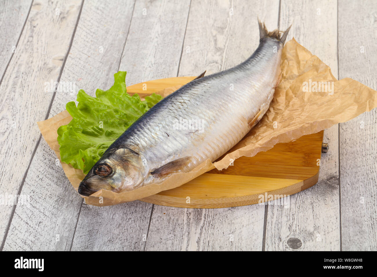 Salted herring fish ready for eat Stock Photo Alamy