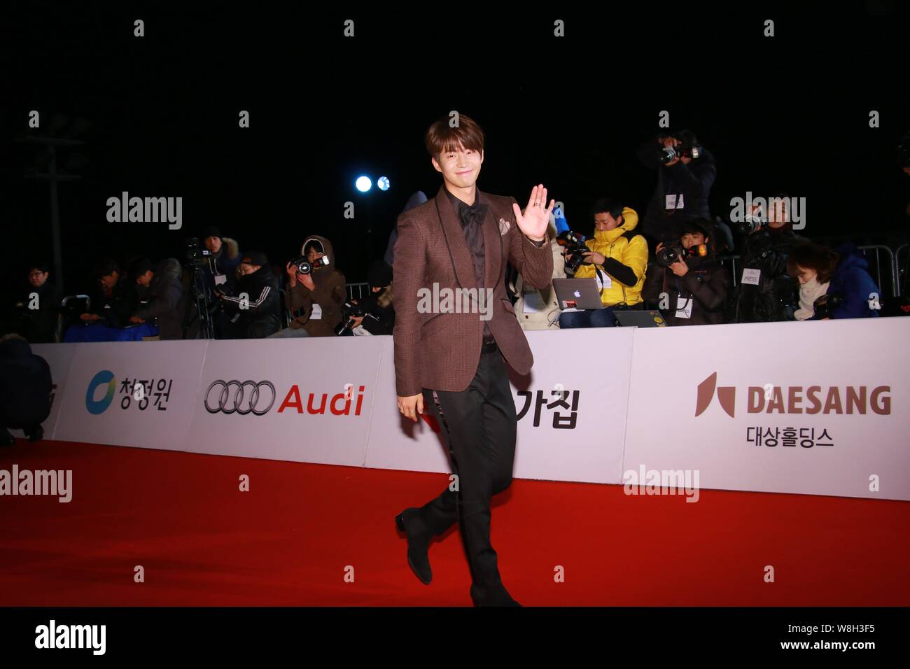 South Korean model and actor Song Jae-rim arrives on the red carpet for ...