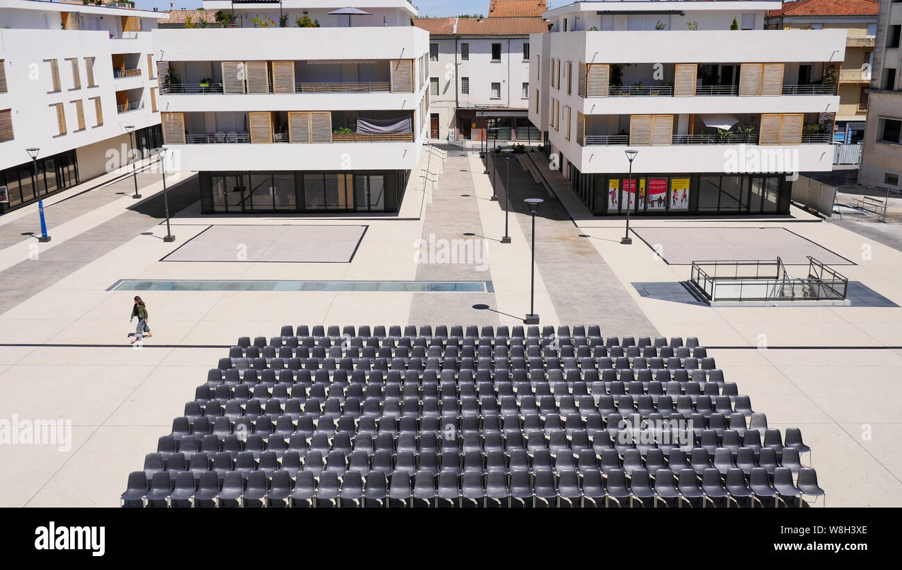 Place des Martyrs de la Résistance, Alès, Gard, France Stock Photo Alamy