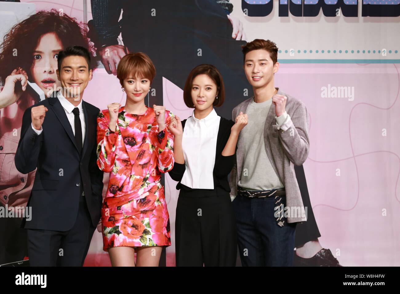 (From left) South Korean singer and actor Choi Si-won, actresses Go ...