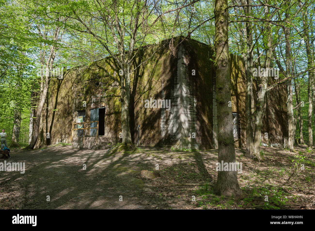 Hitler's railway bunker in Konewka,  Gmina Inowłódz, within Tomaszów Mazowiecki County, Łódź Voivodeship, in central Poland Stock Photo