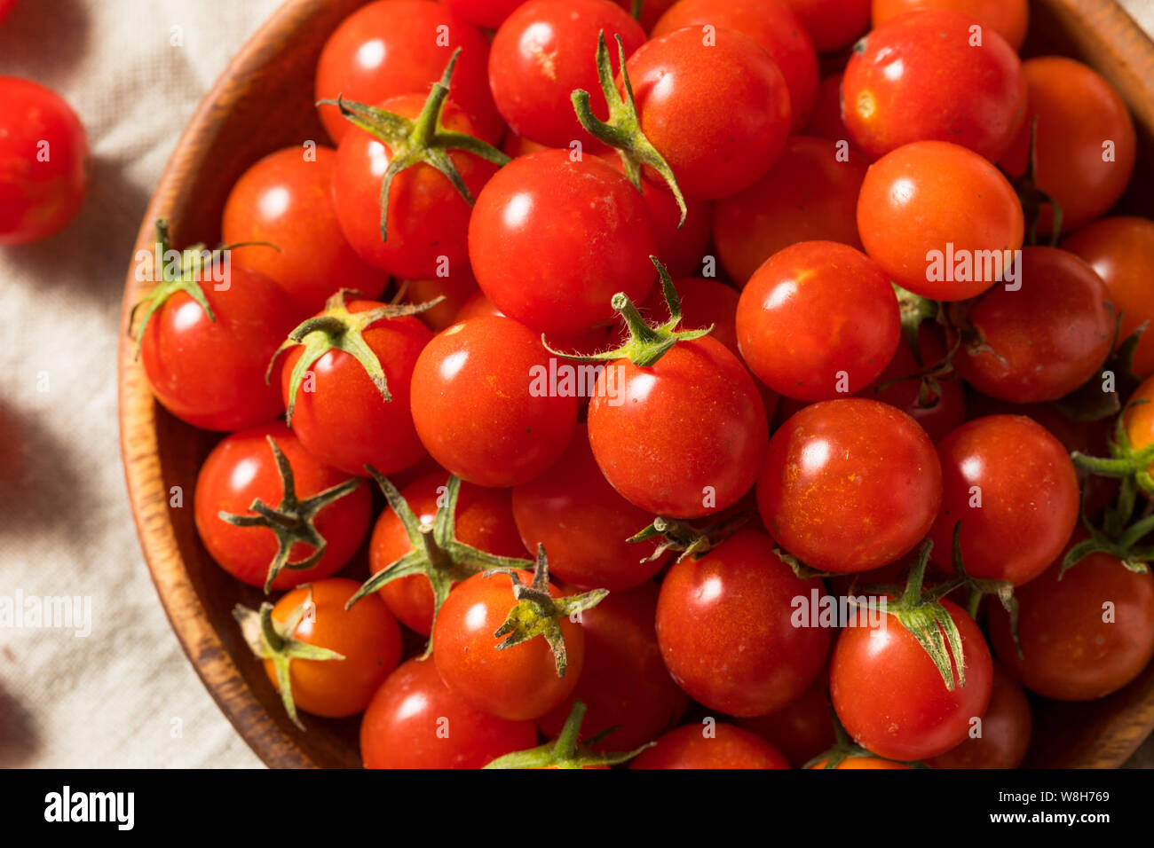 Raw Organic Heirloom Cherry Tomatoes in a Bowl Stock Photo Alamy