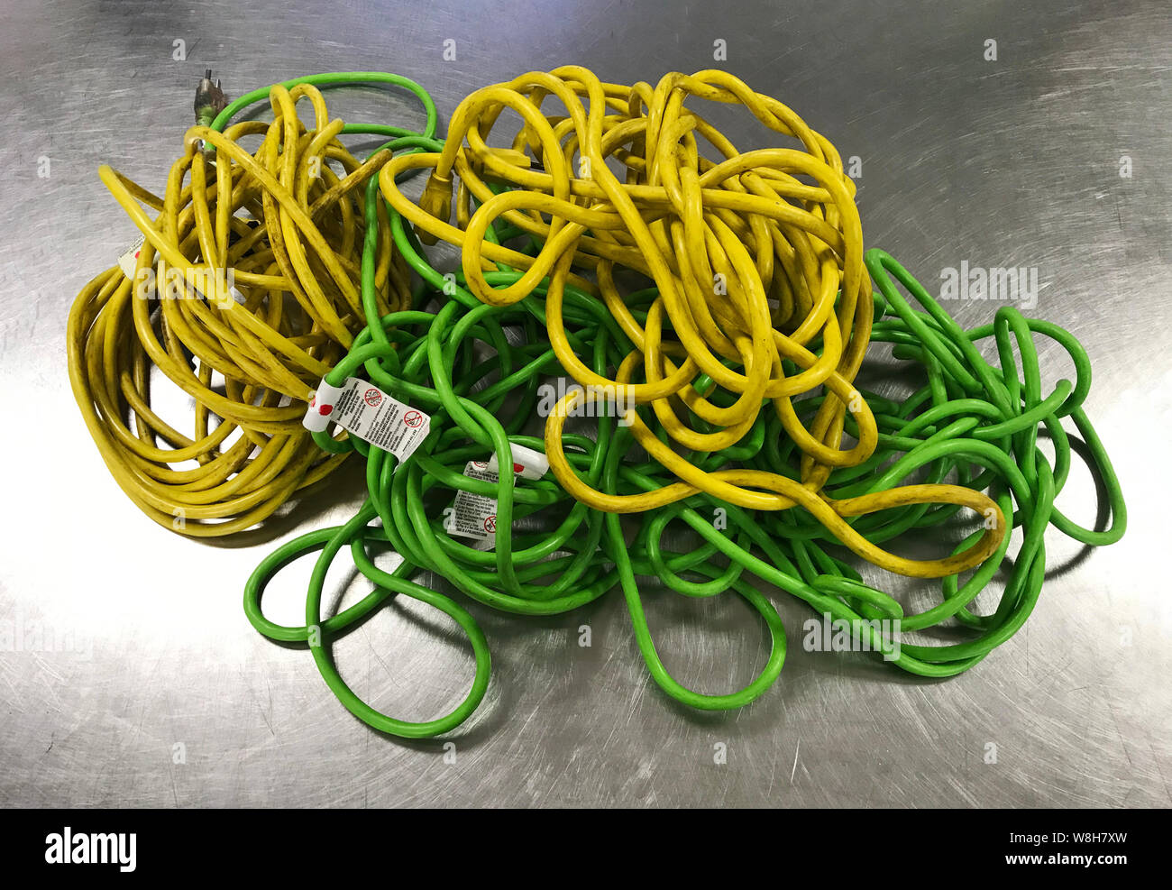 Wire Gauge Extension cords. Photo image Stock Photo
