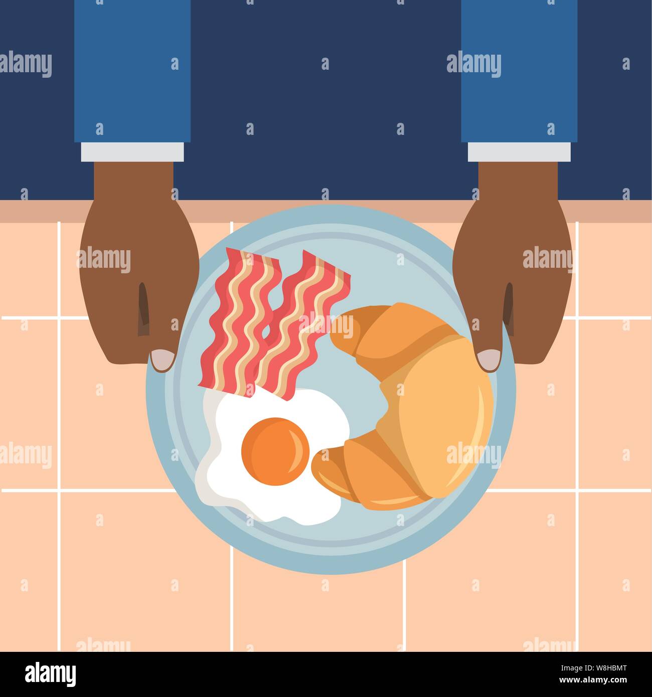 breakfast cooking icons flat design Stock Vector Image & Art - Alamy